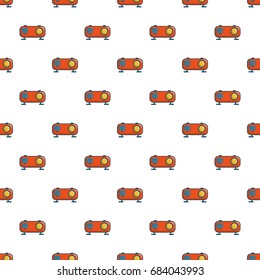 Retro orange radio receiver pattern