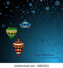 Retro Oriental Christmas Elements, Balls, Decorations