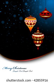 Retro Oriental Christmas Elements, Balls, Decorations