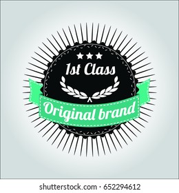 Retro orinal brand Label vector,illustrator
