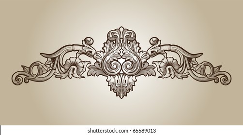 Retro Ornament Stock Vector (Royalty Free) 65589013 | Shutterstock