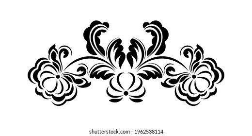 Retro ornament antique style acanthus. Good for logos, prints and postcards. Vector