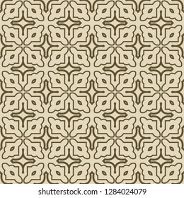 Retro ornament. modern square geometric pattern. Seamless vector illustration. for interior design, printing, wallpaper, fill pattern. beige color.