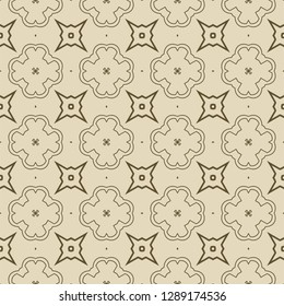 Retro ornament. modern square geometric pattern. Seamless vector illustration. for interior design, printing, wallpaper, fill pattern. beige color.