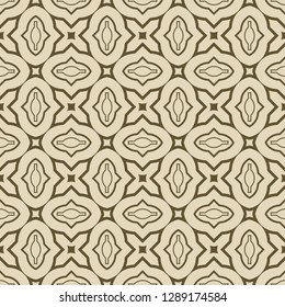 Retro ornament. modern square geometric pattern. Seamless vector illustration. for interior design, printing, wallpaper, fill pattern. beige color.