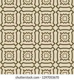 Retro ornament. modern square geometric pattern. Seamless vector illustration. for interior design, printing, wallpaper, fill pattern. beige color.