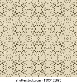 Retro ornament. modern square geometric pattern. Seamless vector illustration. for interior design, printing, wallpaper, fill pattern. beige color.