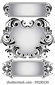 Retro ornamental frame