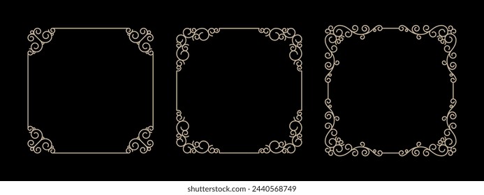 Retro ornamental frame collection art