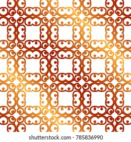 Retro ornamental golden seamless pattern. Flourished ornate background. Luxury elegant ornament. Vintage element. Template for design. Vector illustration