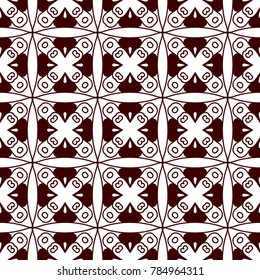 Retro ornamental seamless pattern. Flourished ornate background. Luxury elegant ornament. Vintage element. Template for design. Vector illustration