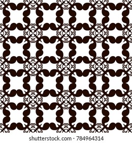 Retro ornamental seamless pattern. Flourished ornate background. Luxury elegant ornament. Vintage element. Template for design. Vector illustration