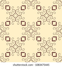 Retro ornamental seamless pattern. Vintage template for design