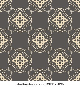 Retro ornamental seamless pattern. Vintage template for design