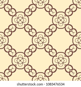 Retro ornamental seamless pattern. Vintage template for design