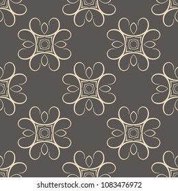 Retro ornamental seamless pattern. Vintage template for design