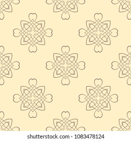 Retro ornamental seamless pattern. Vintage template for design