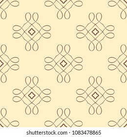 Retro ornamental seamless pattern. Vintage template for design