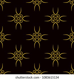 Retro ornamental seamless pattern. Vintage element for design