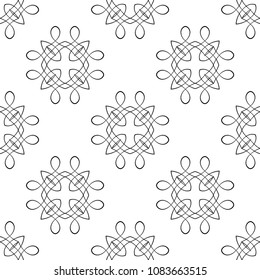 Retro ornamental seamless pattern. Vintage element for design