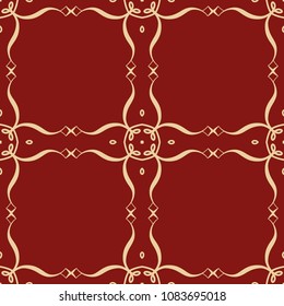 Retro ornamental seamless pattern. Vintage template for design