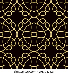 Retro ornamental seamless pattern. Vintage template for design
