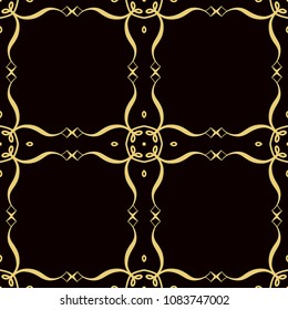 Retro ornamental seamless pattern. Vintage template for design