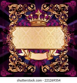 Retro ornate blank