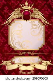 Retro ornate decorative background