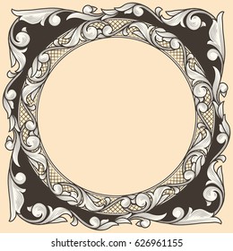 Retro ornate decorative design
