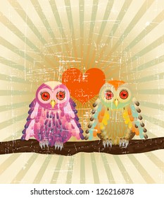Retro owls
