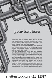 Retro page-layout -grey - vector