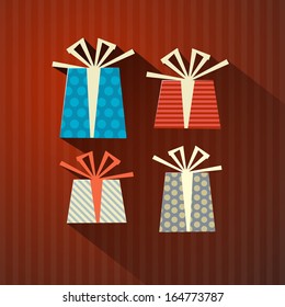 Retro Paper Gift, Present Boxes