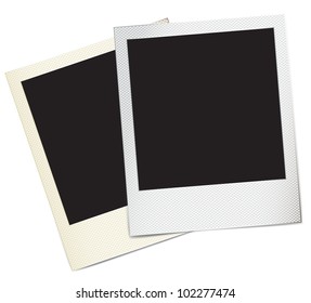 retro paper photo frames