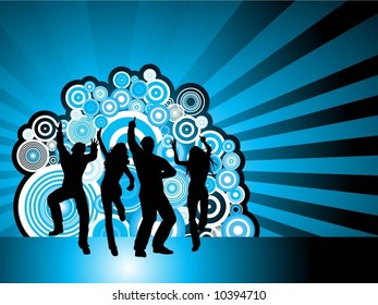 Retro party background