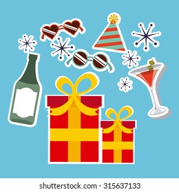 retro party celebration design, vector illustration eps10 graphic 