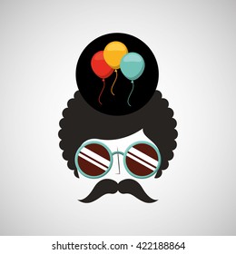 retro party design 