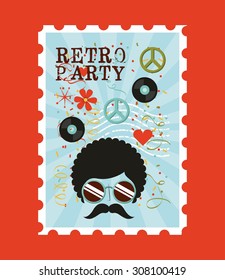 retro party design, vector illustration eps10 graphic 