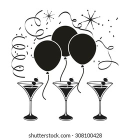 retro party design, vector illustration eps10 graphic 