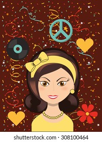 retro party design, vector illustration eps10 graphic 