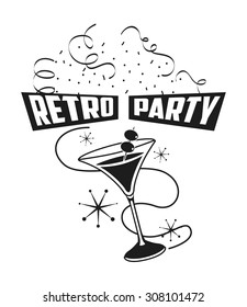 retro party design, vector illustration eps10 graphic 