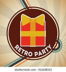 retro party design, vector illustration eps10 graphic 