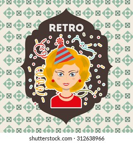 retro party design, vector illustration eps10 graphic 
