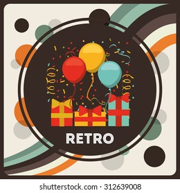 retro party design, vector illustration eps10 graphic 