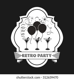 retro party design, vector illustration eps10 graphic 