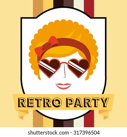 retro party design, vector illustration eps10 graphic 