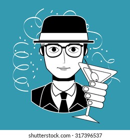 retro party design, vector illustration eps10 graphic 