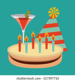 retro party design, vector illustration eps10 graphic 