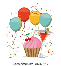 retro party design, vector illustration eps10 graphic 