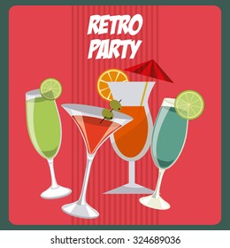 retro party design, vector illustration eps10 graphic 